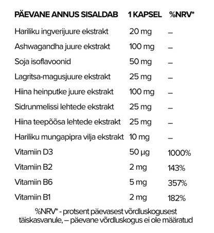 Vitaleedi menopausi kapslid